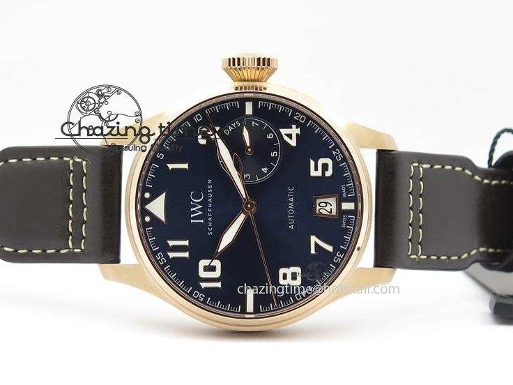 MIROTIME 0705 Big Pilot IW500909 RG ZF 1:1 Best Edition Le Petit Prince On Brown Leather Strap A Breathable 7293